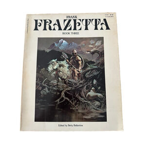 The Fantastic Art of Frank Frazetta Book 3 PB/1st Ed/1978 Fantasy Art/Color VTG